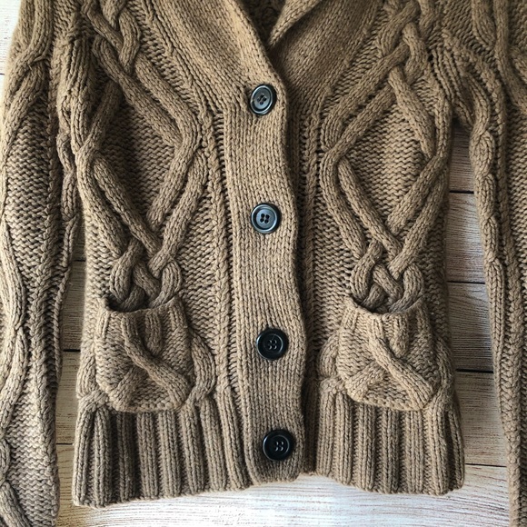 J Crew Cable Knit Button Sweater Size XS - Picture 2 of 5